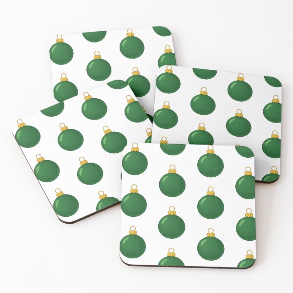 Item preview, Elegant Green Christmas Ornament – Classic Holiday Pattern Design designed and sold by Painted Moon by Luna Bee™.