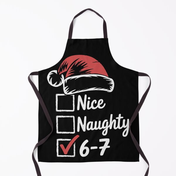 Item preview, Funny 6-7 Meme Checklist Santa Hat Christmas Humor Tee designed and sold by AScribbler0.