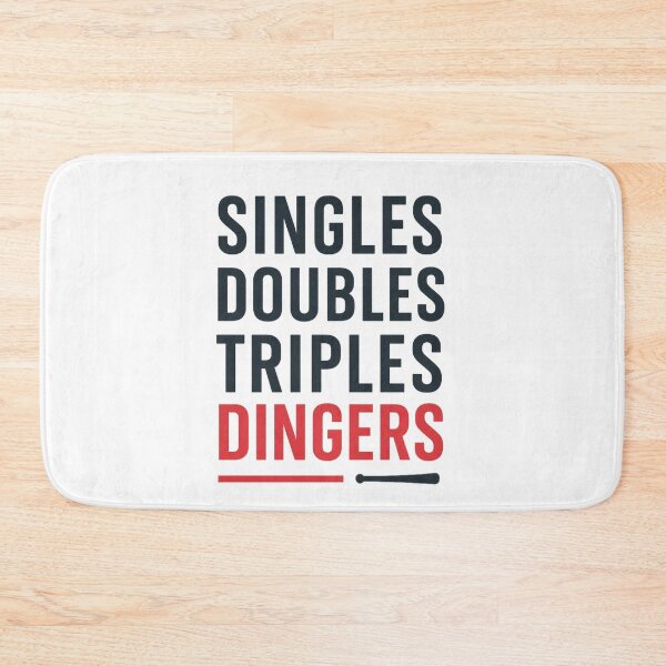 Item preview, Singles, Doubles, Triples, Dingers – Baseball Design by Backstop & Co. designed and sold by BackstopAndCo.