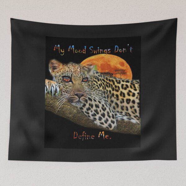 Item preview, Leopard with a Vibrant Moon designed and sold by Patricia Brown.