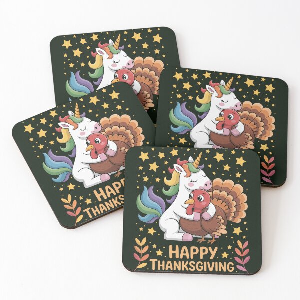 Item preview, Unicorn and Turkey Thanksgiving designed and sold by jkrphoto.