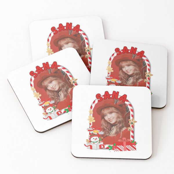 Item preview, Twice Sana Christmas Collage: Festive Kpop Cheer Merry Christmas Sticker designed and sold by AJUNICE STUDIO.