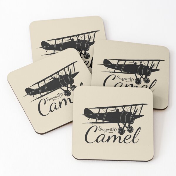 Item preview, Sopwith Camel British WW1 Fighter Biplane Flying Silhouette designed and sold by MilitaryMart.
