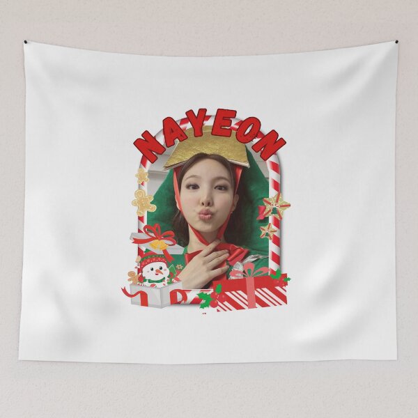 Item preview, Twice Nayeon Christmas Collage: Festive Kpop Cheer Merry Christmas Sticker designed and sold by AJUNICE STUDIO.
