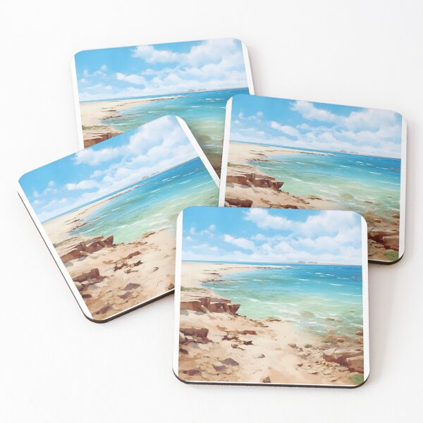 Item preview, Fuerteventura Canary Islands Vintage Travel Poster Print designed and sold by LaFabricaArt.