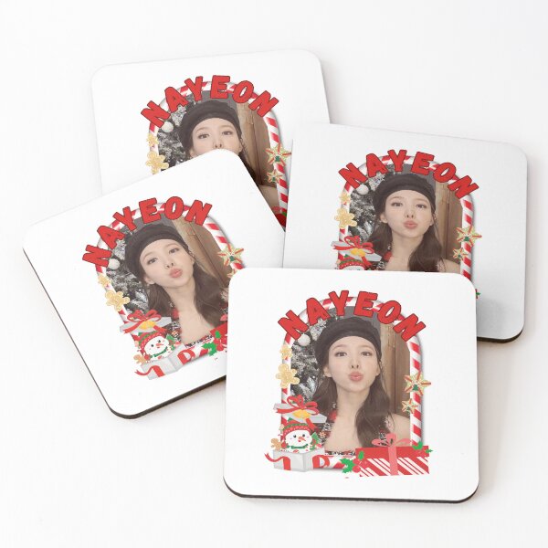 Item preview, Twice Nayeon Christmas Collage: Festive Kpop Cheer Merry Christmas Sticker designed and sold by AJUNICE STUDIO.