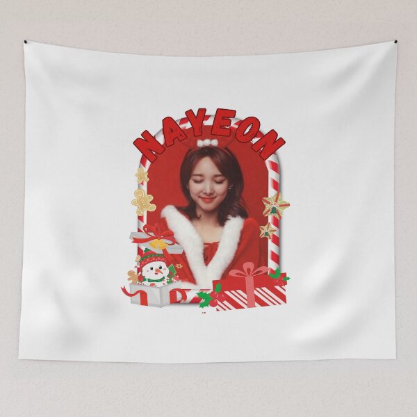 Item preview, Twice Nayeon Christmas Collage: Festive Kpop Cheer Merry Christmas Sticker  designed and sold by AJUNICE STUDIO.