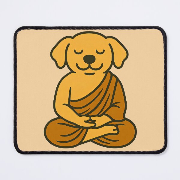 Item preview, Cute Zen Animal Meditation Buddha Art: Dog designed and sold by PinUpPizzazz.