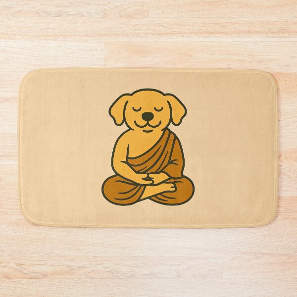 Item preview, Cute Zen Animal Meditation Buddha Art: Dog designed and sold by PinUpPizzazz.