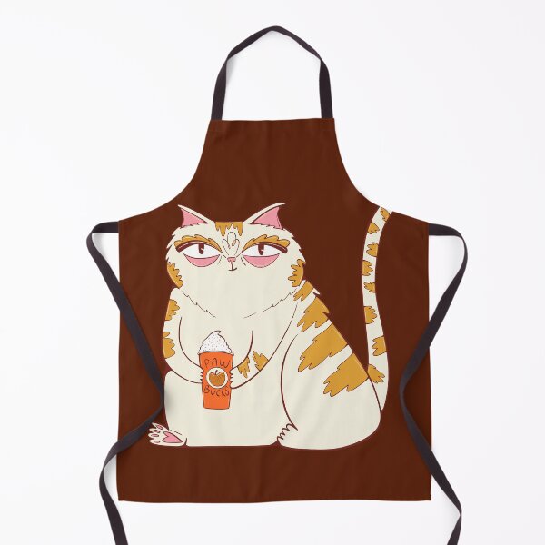 Item preview, Autumn Vibes Coffee Cat - Chonky Cat with Fancy Coffee  designed and sold by crestfallenmermaid.