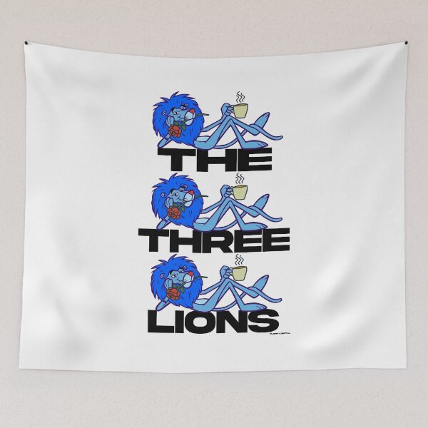 Item preview, The Three Lions Illustration designed and sold by jimmy-digital.