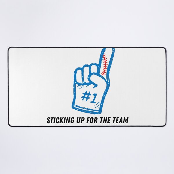 Item preview, Sticking Up for the Team – Baseball Humor Design by Backstop & Co. designed and sold by BackstopAndCo.
