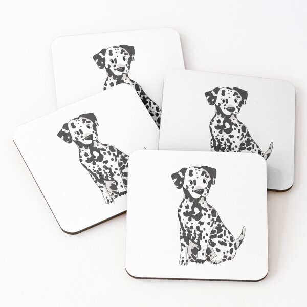 Item preview, Dalmatian dog kawaii chibi illustration designed and sold by casserolepets.