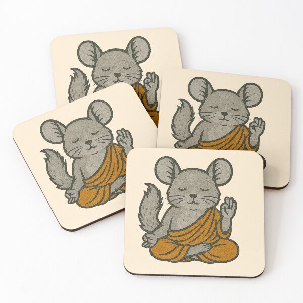 Item preview, Cute Zen Animal Meditation Buddha Art: Chinchilla designed and sold by PinUpPizzazz.