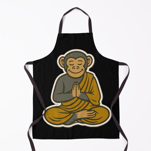 Item preview, Cute Zen Animal Meditation Buddha Art: Chimpanzee designed and sold by PinUpPizzazz.