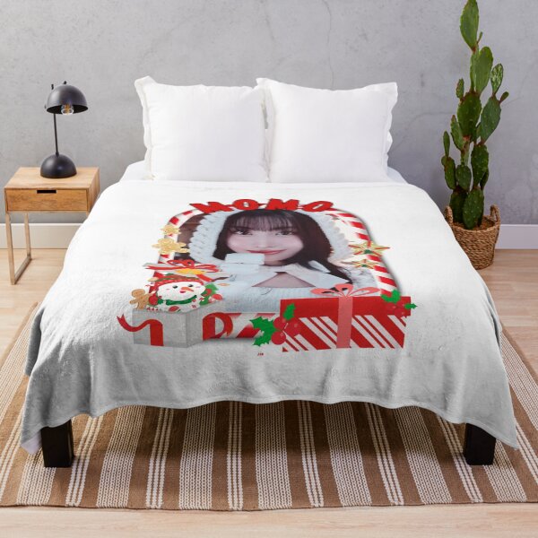 Item preview, Twice Momo Christmas Collage: Festive Kpop Cheer Merry Christmas Sticker designed and sold by AJUNICE STUDIO.