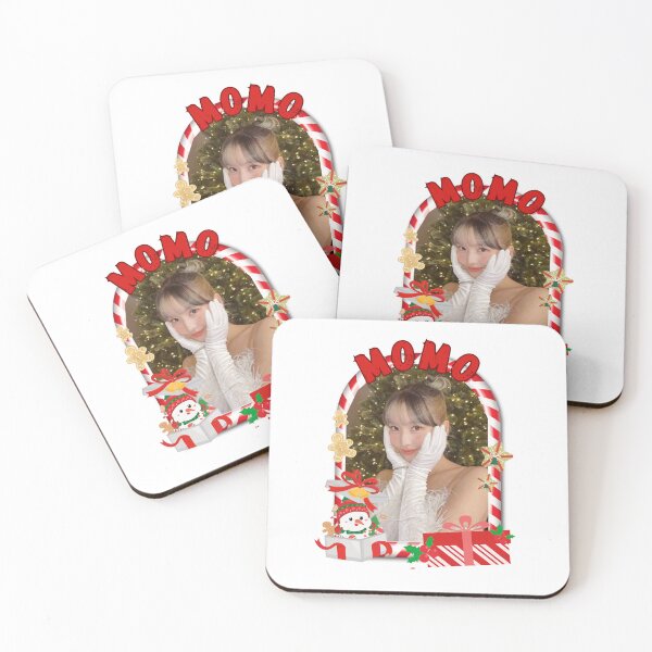 Item preview, Twice Momo Christmas Collage: Festive Kpop Cheer Merry Christmas Sticker designed and sold by AJUNICE STUDIO.