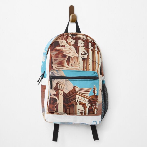 Item preview, Petra Jordan Ancient City Vintage Travel Poster designed and sold by LaFabricaArt.