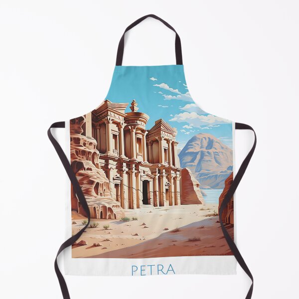 Item preview, Petra Jordan Ancient City Vintage Travel Poster designed and sold by LaFabricaArt.