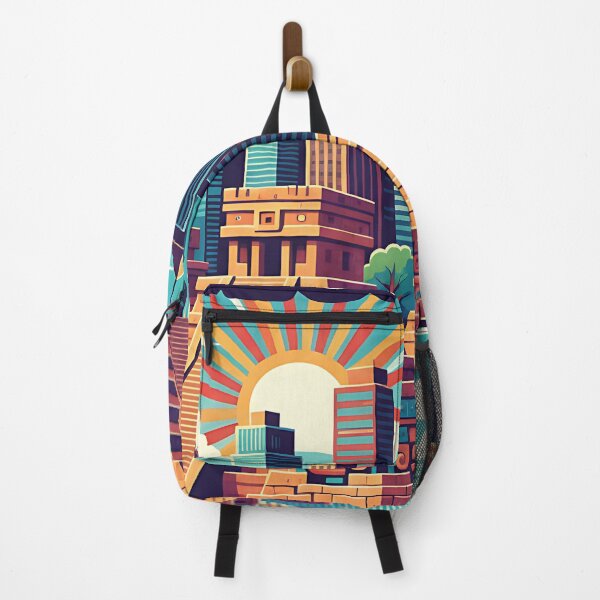 Item preview, Mexico City Ancient Pyramids Modern Skyline Art designed and sold by Orviona.