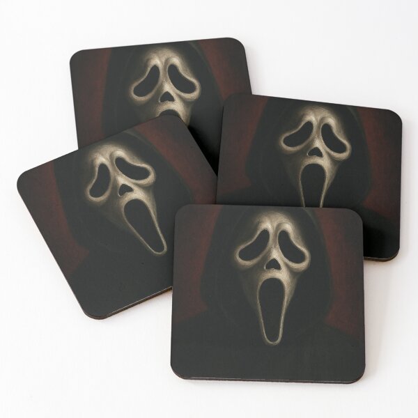 Item preview, Silent Shadows Minimal Horror Mask Art designed and sold by mitzicurtis.