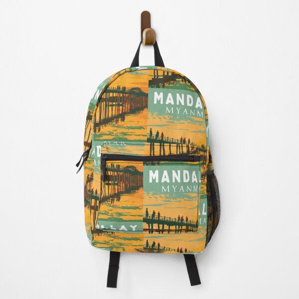 Item preview, Mandalay in Myanmar, Vintage Art Travel Landscape designed and sold by MaateoDesign.