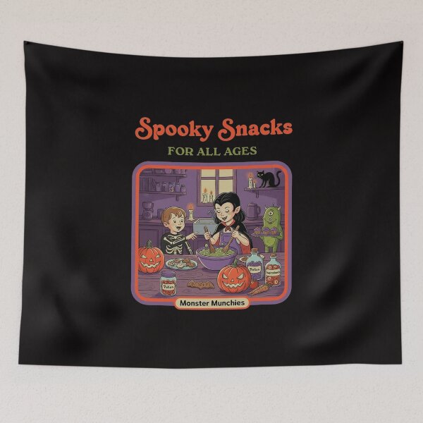 Item preview, Spooky Snacks Retro Halloween Monster Munchies Art designed and sold by HoopeStylee.