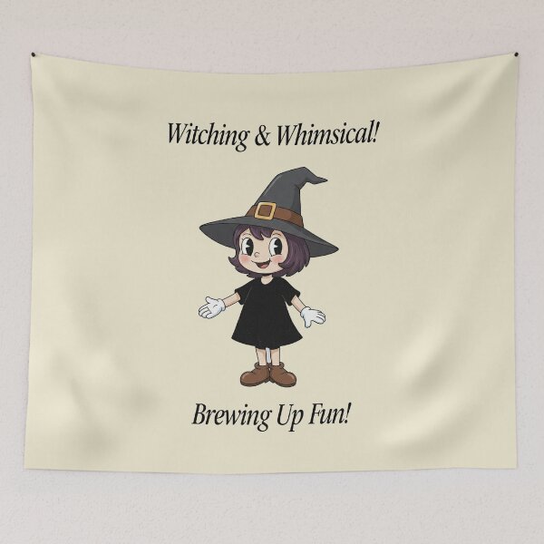 Item preview, Witching & Whimsical Cute Little Witch Cartoon designed and sold by HoopeStylee.