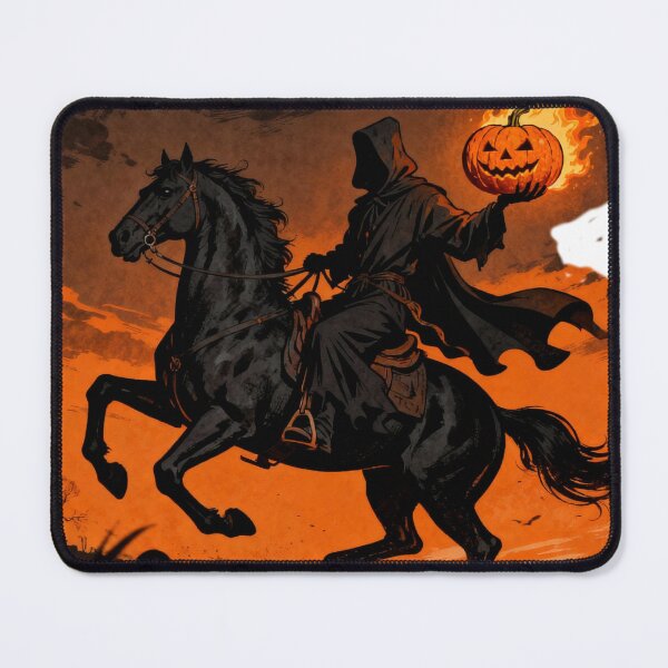 Item preview, Headless Horseman – Flaming Pumpkin Rider designed and sold by Artpicto.