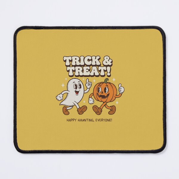 Item preview, Trick & Treat Retro Ghost Pumpkin Halloween Mascot designed and sold by HoopeStylee.