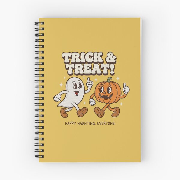 Item preview, Trick & Treat Retro Ghost Pumpkin Halloween Mascot designed and sold by HoopeStylee.