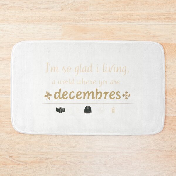 Item preview, I’m So Glad I Live In A World Where There Are Decembers | Cozy Winter Reading Aesthetic T‑Shirt designed and sold by GAIDREDA.