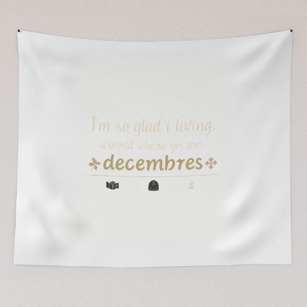 Item preview, I’m So Glad I Live In A World Where There Are Decembers | Cozy Winter Reading Aesthetic T‑Shirt designed and sold by GAIDREDA.