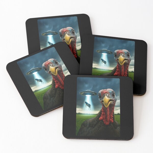 Item preview, Funny Alien Turkey UFO Selfie Thanksgiving Meme T-Shirt designed and sold by THISisIT-eshop.