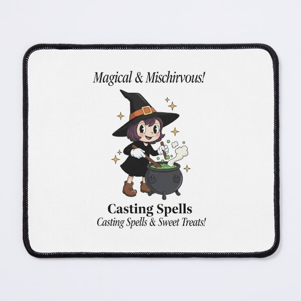 Item preview, Magical Mischievous Witch Casting Spells Cute Halloween designed and sold by HoopeStylee.