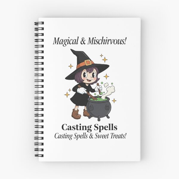 Item preview, Magical Mischievous Witch Casting Spells Cute Halloween designed and sold by HoopeStylee.