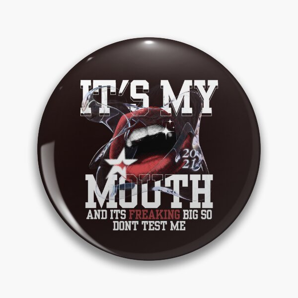 Item preview, It’s My Mouth and It’s Big So Don’t Test Me | Bold Red Lipstick Pop Art Print designed and sold by ShadeScapeArt.