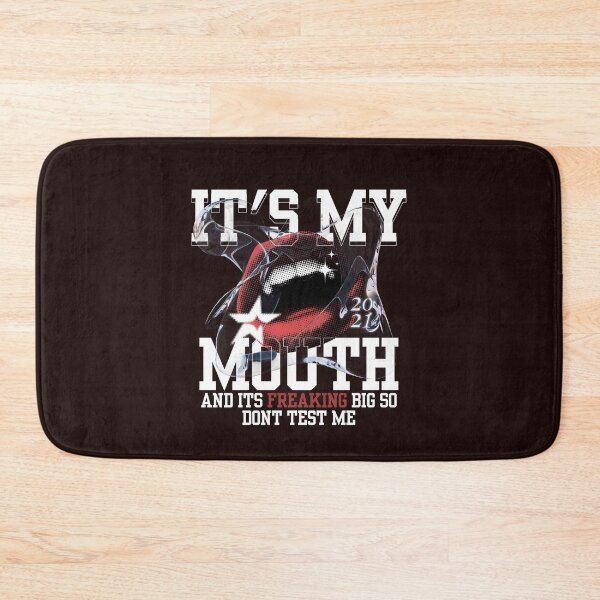 Item preview, It’s My Mouth and It’s Big So Don’t Test Me | Bold Red Lipstick Pop Art Print designed and sold by ShadeScapeArt.