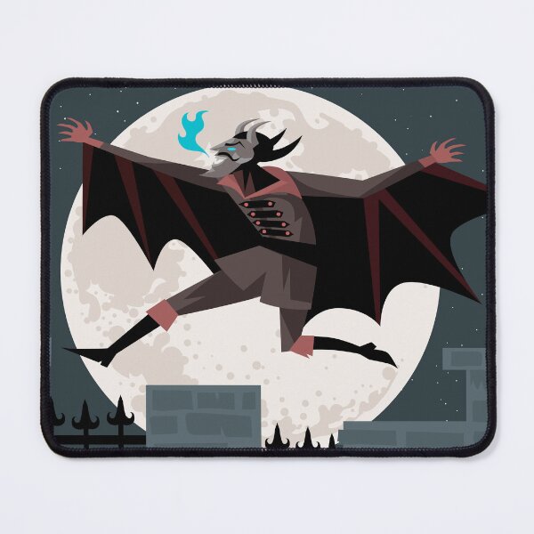 Item preview, spring heeled jack jumping in the full moon night designed and sold by matintheworld ( delcarmat ).