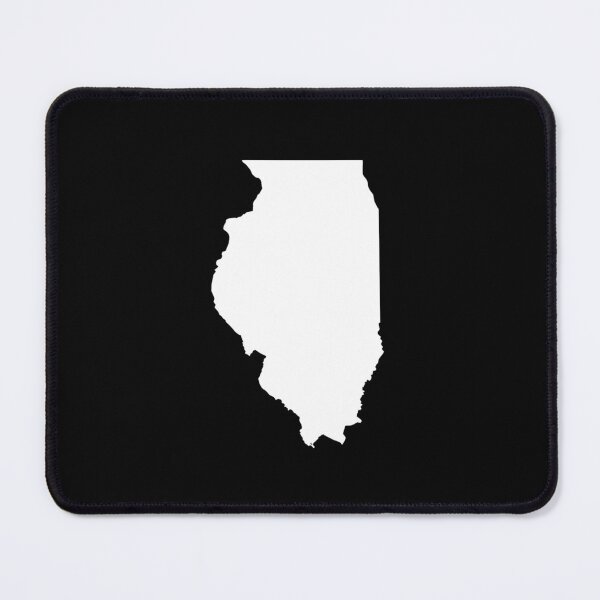 Item preview, Illinois Map Silhouette – Minimal White designed and sold by Paper Drip.