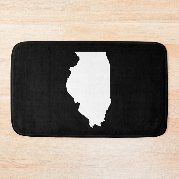 Item preview, Illinois Map Silhouette – Minimal White designed and sold by Paper Drip.