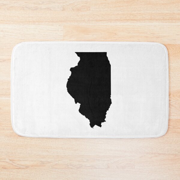 Item preview, Illinois Map Silhouette – Minimal Black designed and sold by Paper Drip.