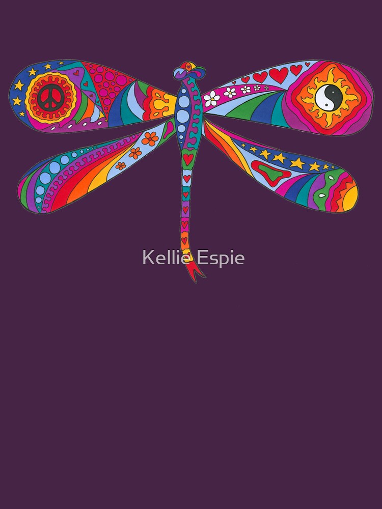 Psychedelic Flower Power Essential T-Shirt for Sale by Kellie Espie