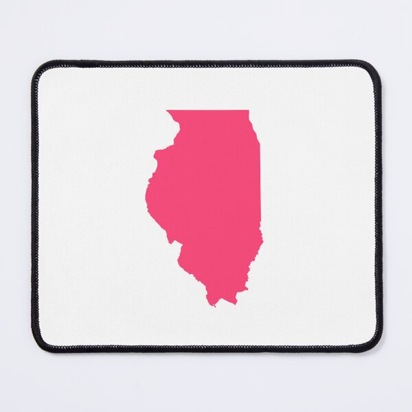 Item preview, Illinois Map Silhouette – Minimal Pink designed and sold by Paper Drip.