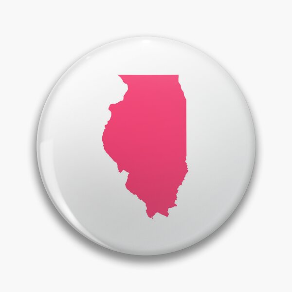 Item preview, Illinois Map Silhouette – Minimal Pink designed and sold by Paper Drip.