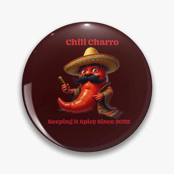 Item preview, Chili Charro: Keeping it Spicy Since 2025 - Mexican Mascot Art designed and sold by Rude Monkey Imaginations.