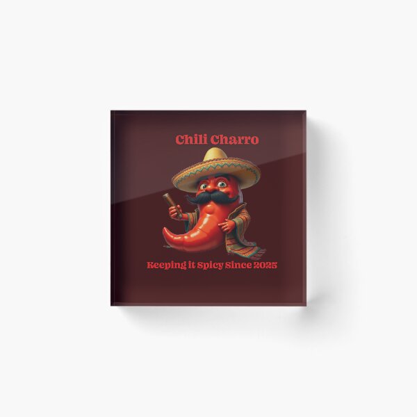 Item preview, Chili Charro: Keeping it Spicy Since 2025 - Mexican Mascot Art designed and sold by Rude Monkey Imaginations.