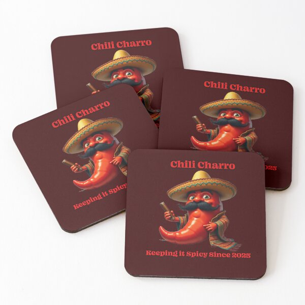 Item preview, Chili Charro: Keeping it Spicy Since 2025 - Mexican Mascot Art designed and sold by Rude Monkey Imaginations.