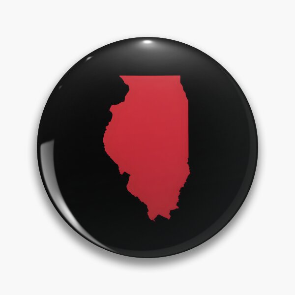 Item preview, Illinois Map Silhouette – Minimal Red designed and sold by Paper Drip.