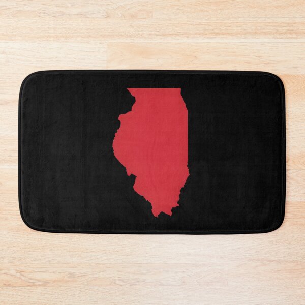 Item preview, Illinois Map Silhouette – Minimal Red designed and sold by Paper Drip.